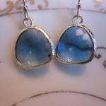 Sapphire Blue Earrings Gold..