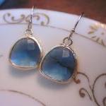 Sapphire Blue Earrings Gold..