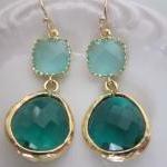 Emerald Green Earrings - B..