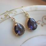 Amethyst Earrings Purple Go..