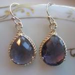 Amethyst Earrings Purple Go..