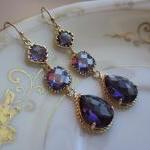 Amethyst Earrings Purple Go..