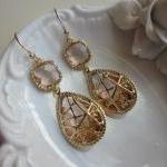 Champagne Peach Earrings Pi..